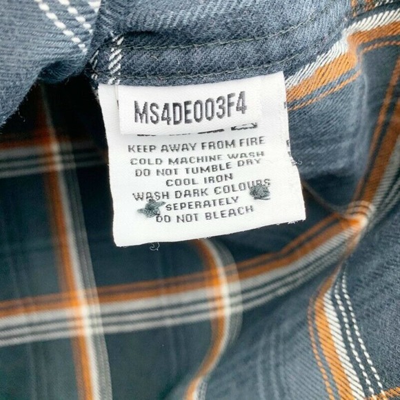 Superdry Mens Button Front Shirt Plaid L - Picture 11 of 12